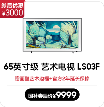 65英寸级 三星画壁艺术电视 LS03F(2025)